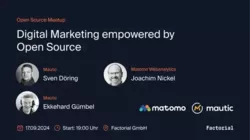 Meetup Digital Marketing empowered by Open Source