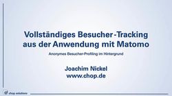 OMT Konferenz 2020: Besucher-Tracking mit Matomo – Von Vorne &amp; von Hinten